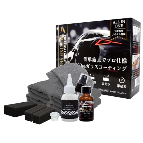 【リニューアル発売】車 ガラスコーティング 3年間ノーワックス ピカピカレイン (ピカピカレインプレミアムデラックス) コーティング 撥水性【 高耐久 滑水 大容量 30ml 】 ガラスコーティング剤 自動車用 コーティング剤 硬化型 汚れ 洗車 [TOP-PREMIUM]